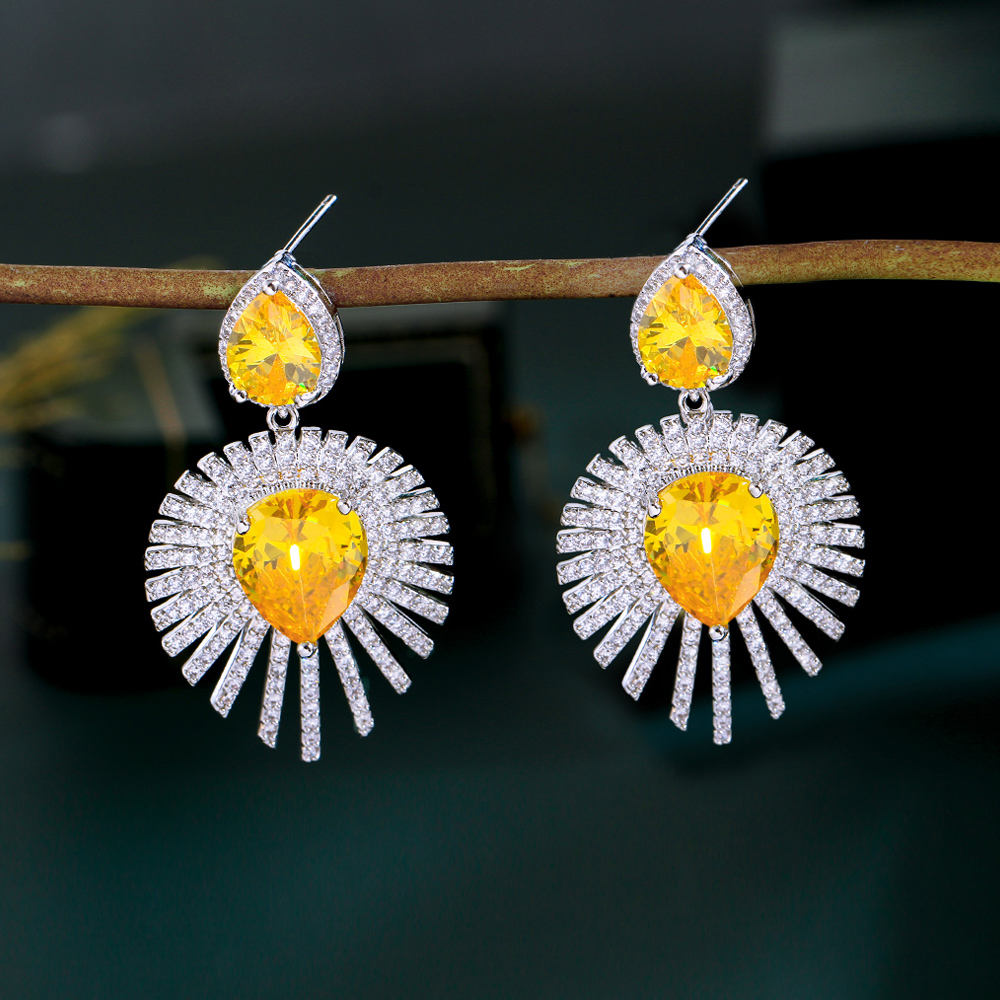 Boucles d'oreilles : "Soleil Magistral"