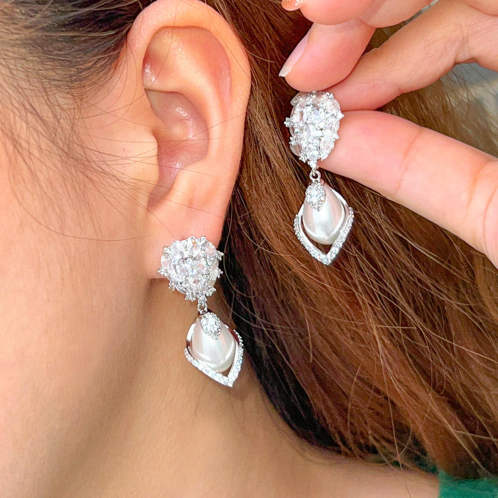 Boucles d'oreilles "Perles & Éclat"
