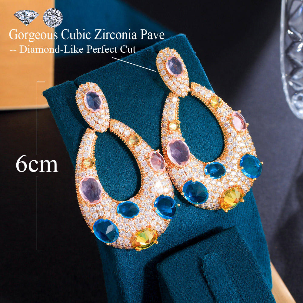 Boucles d'Oreilles "Goutte d'Élégance" Plaqué Or 18k
