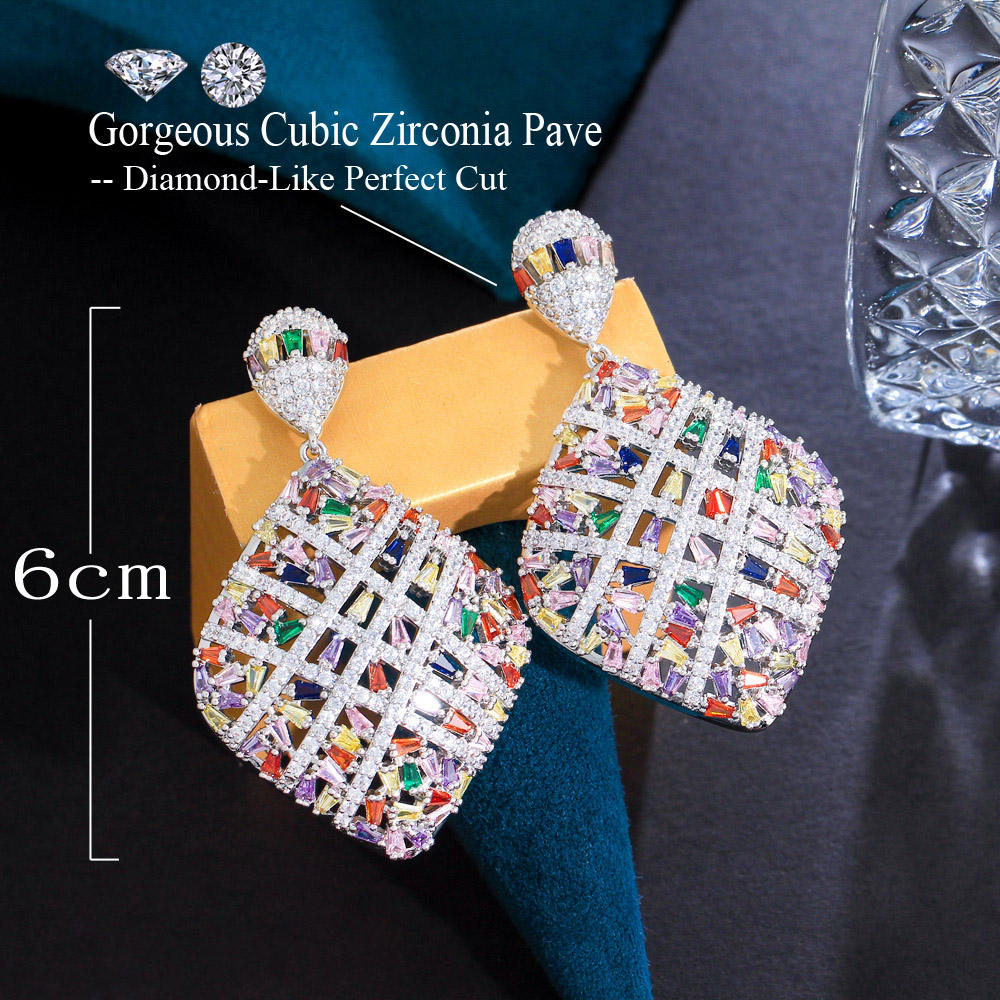 Boucles d'oreilles "Arc-en-ciel Blanc"