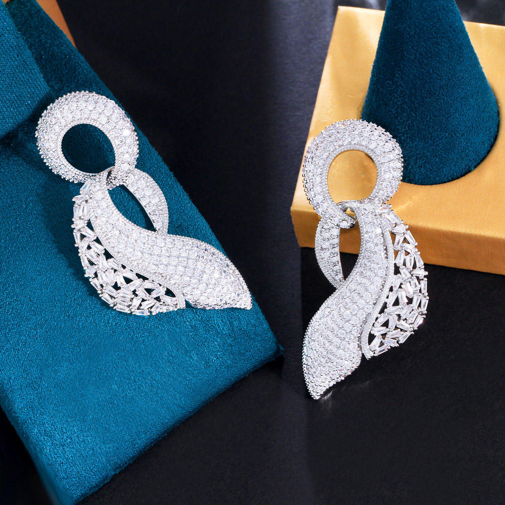 Boucles d'oreilles "Ondulation scintillante"