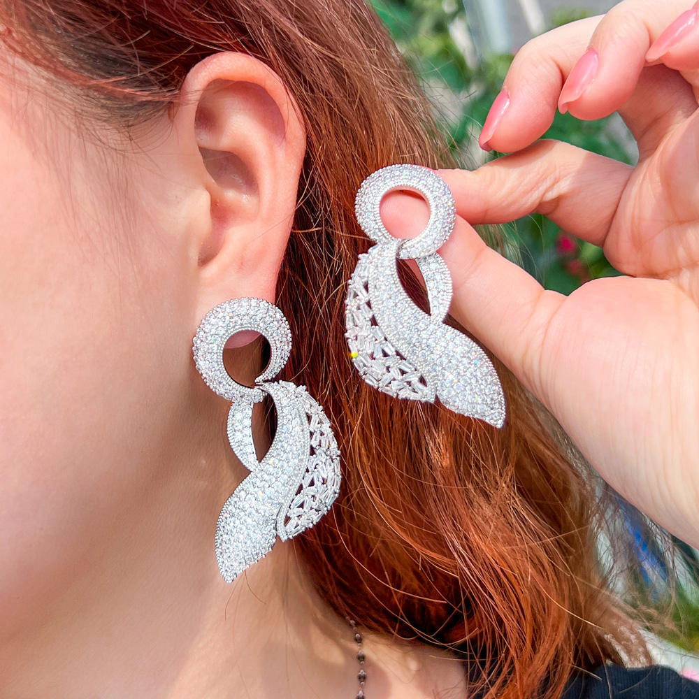Boucles d'oreilles "Ondulation scintillante"