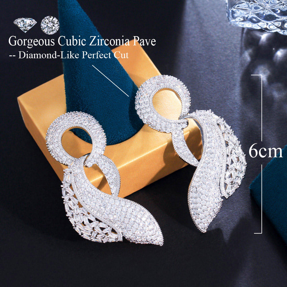 Boucles d'oreilles "Ondulation scintillante"