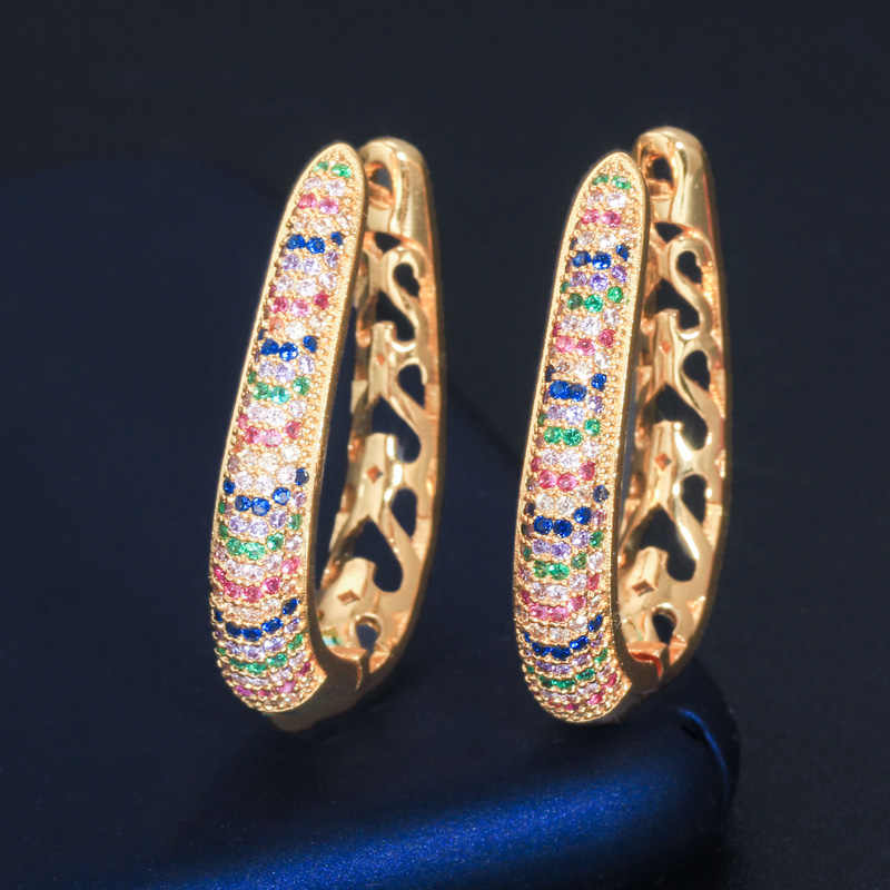 Boucles d'oreille "Créole d’Arc-en-Ciel"