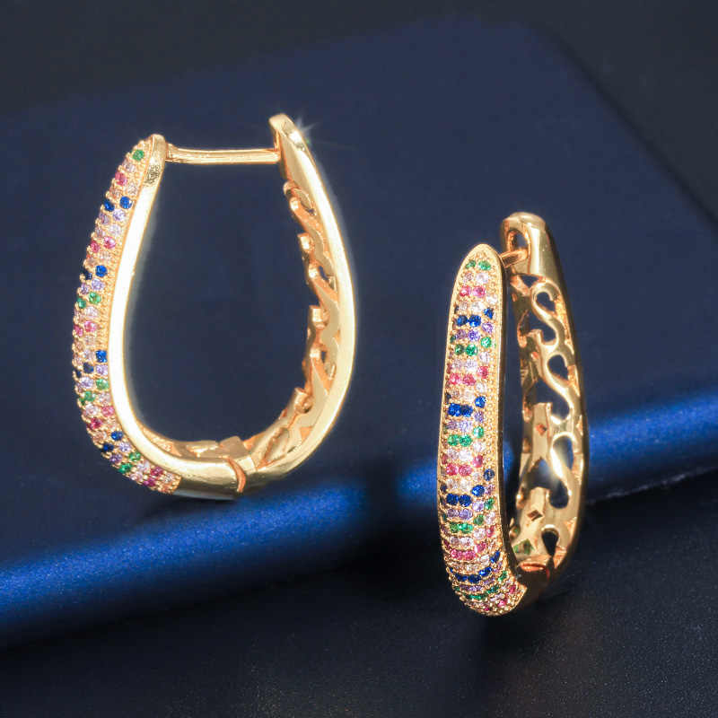 Boucles d'oreille "Créole d’Arc-en-Ciel"