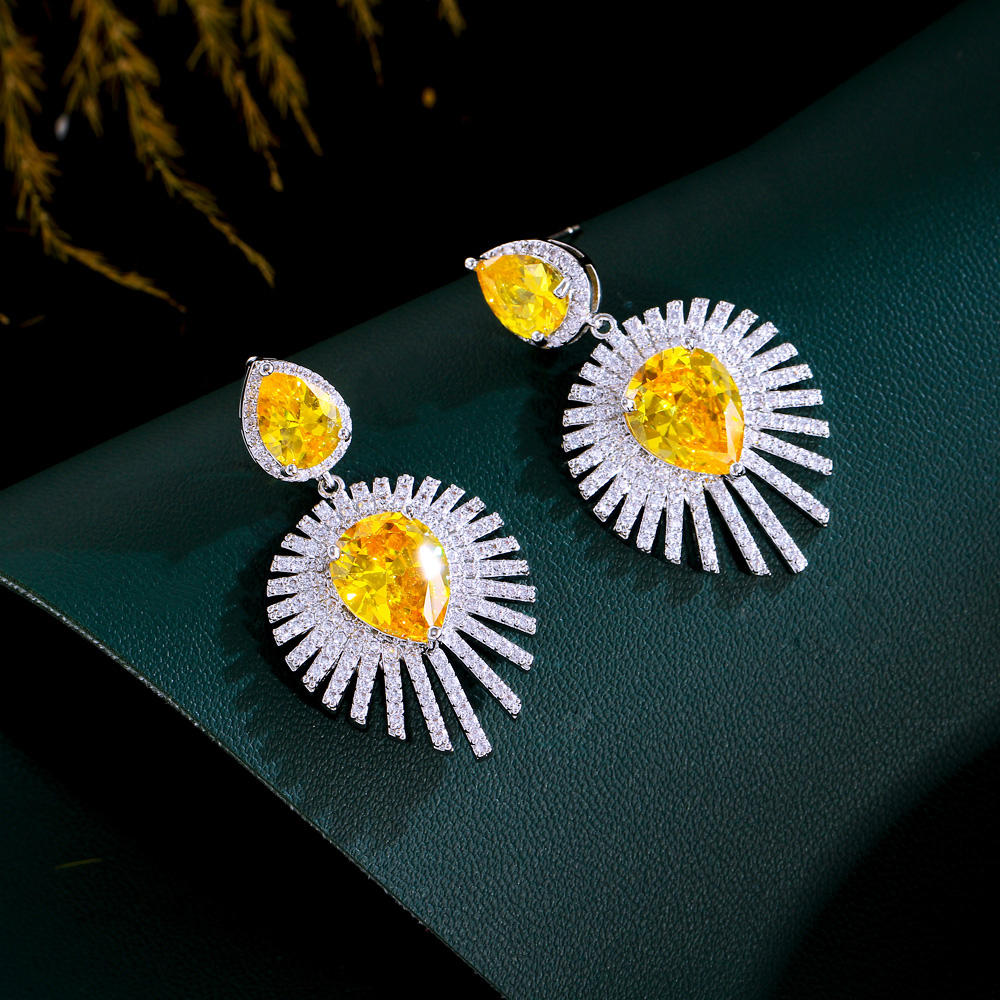Boucles d'oreilles : "Soleil Magistral"