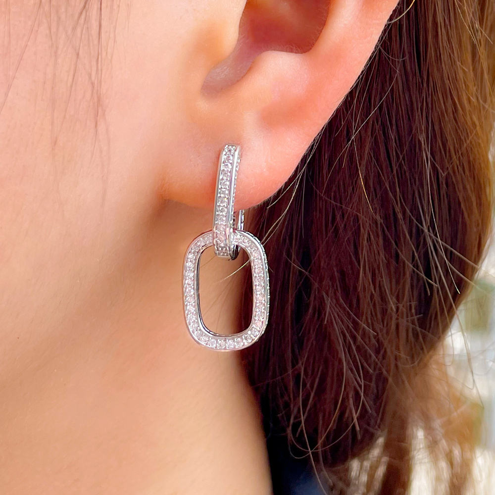 Boucles d'oreilles "Maillons de Lumière"