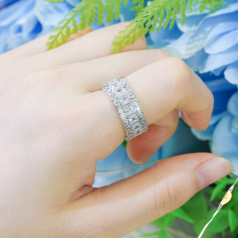 Bague Double Lumière, vue de la bague