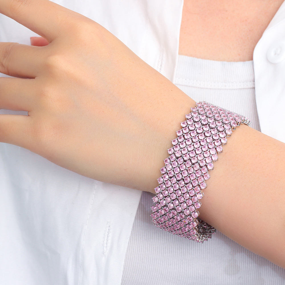 bracelet ''Rose Diamantée''