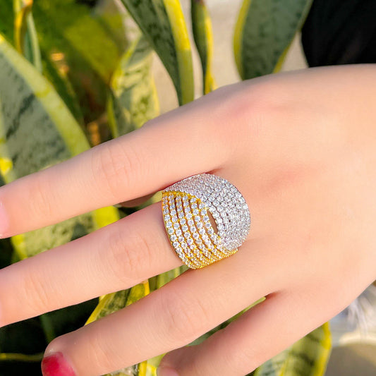Bague "Glace Torsadé"