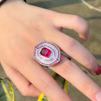 Bague "Œil Écarlate"
