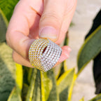 Bague "Glace Torsadé"