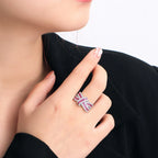 Bague "Arcs-en-Ciel Torsadées"