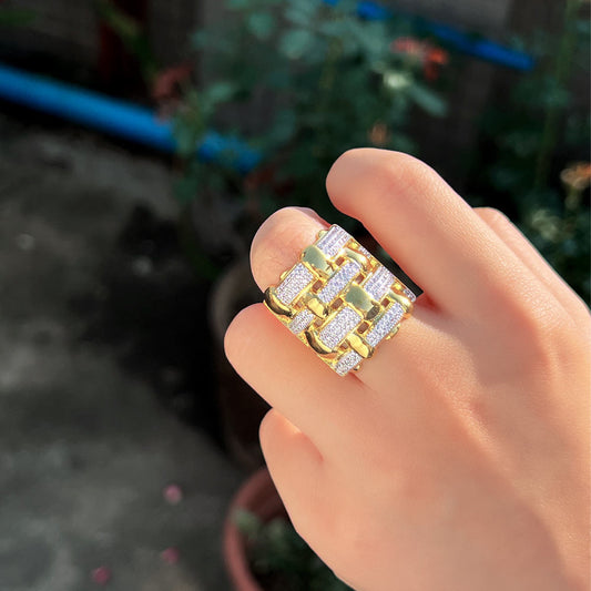 Bague "Couronne Torsadée"