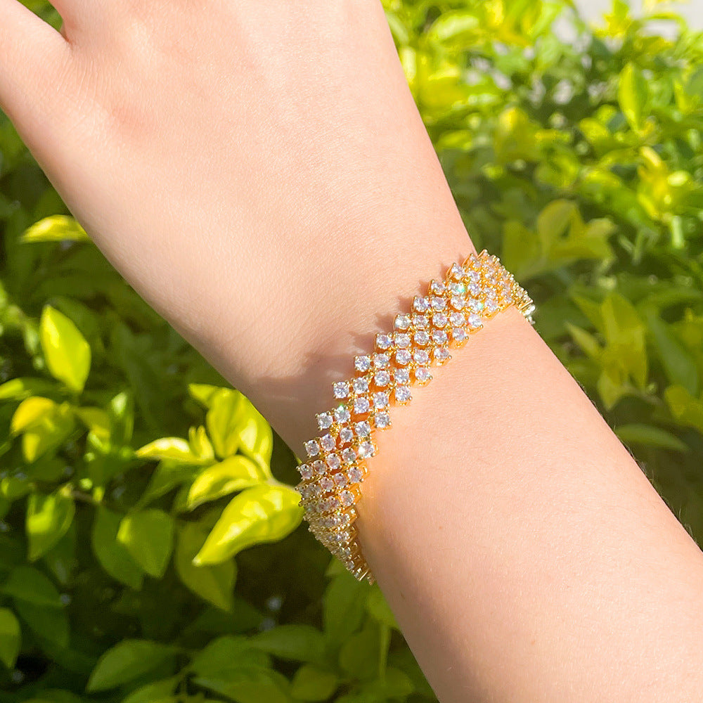 Bracelet "Rangs de Lumière"