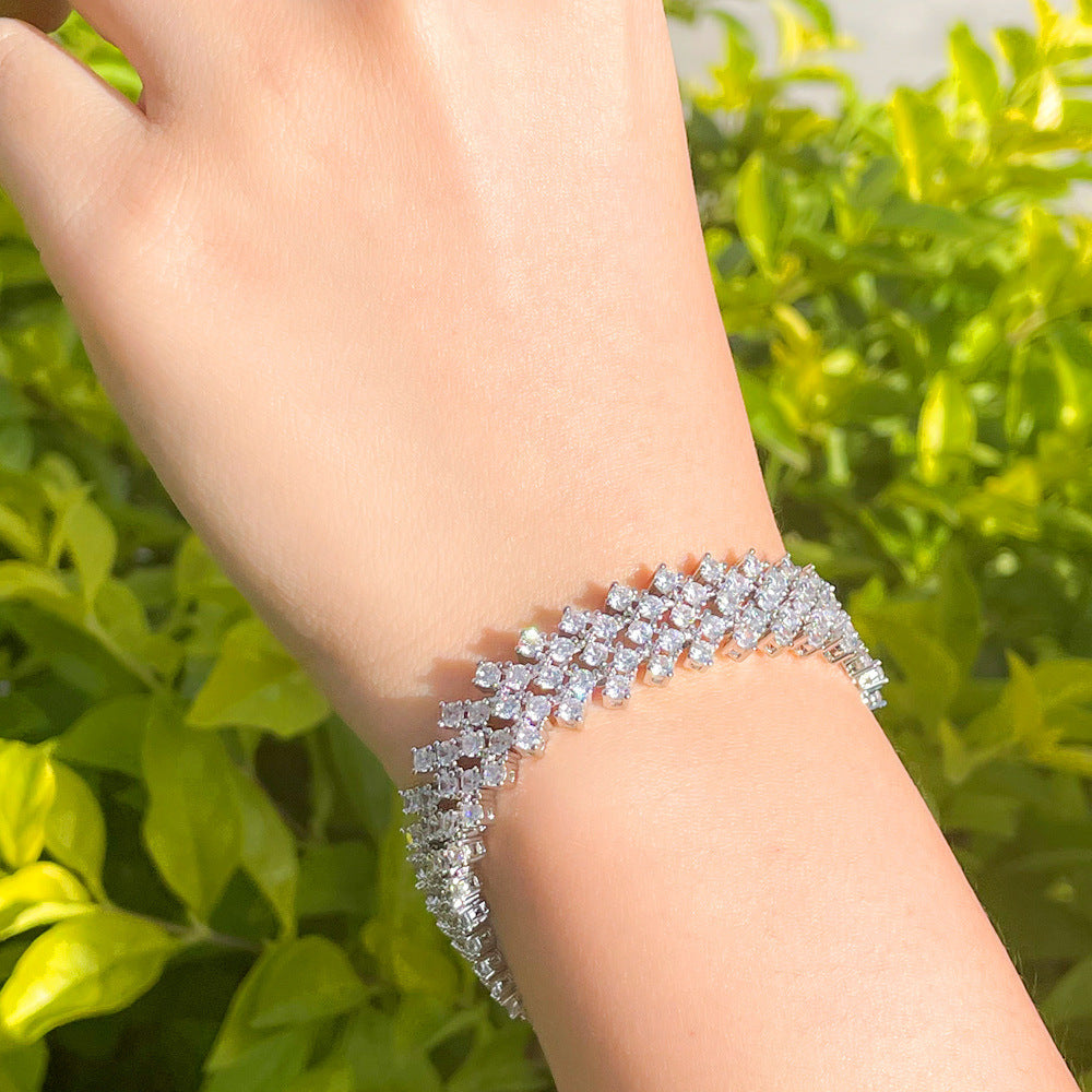 Bracelet "Rangs de Lumière"