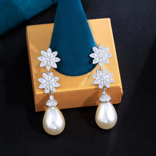 Boucles d'oreilles :  "Aube Impériale"