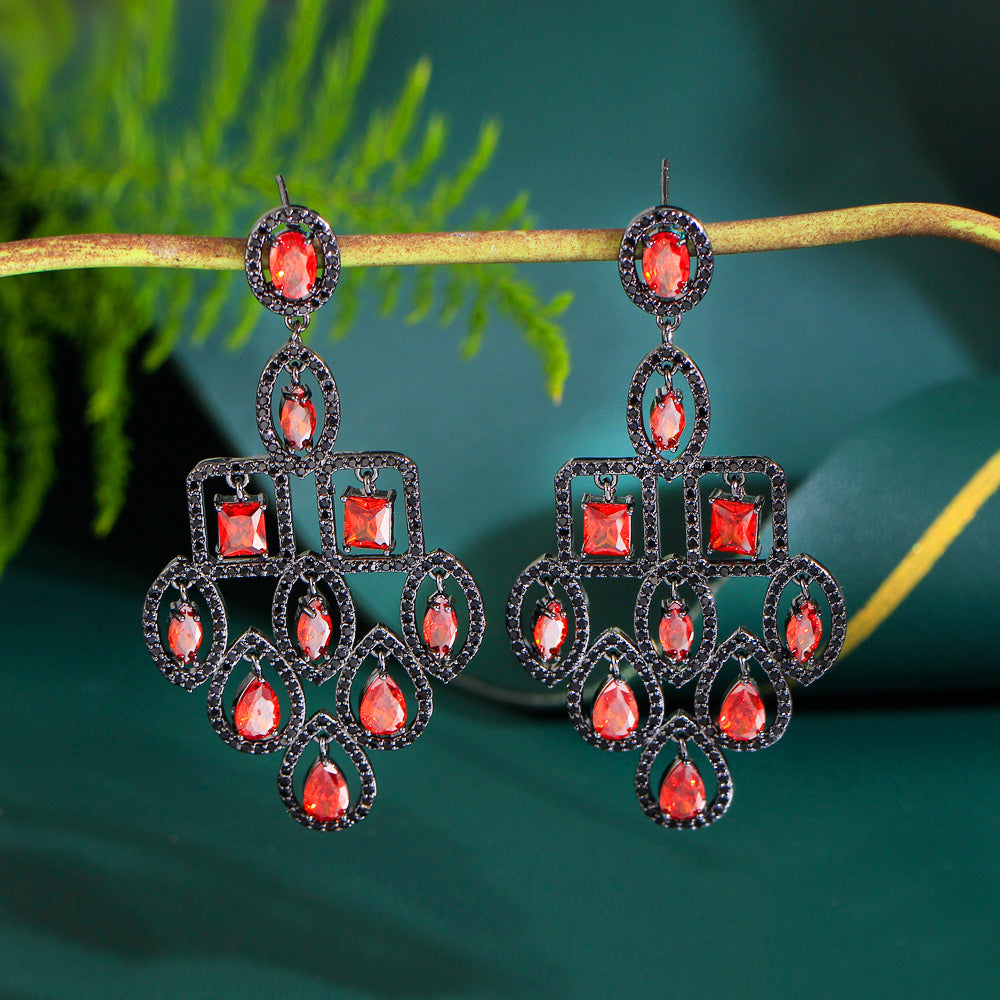 Boucles ''Velours Rubis''