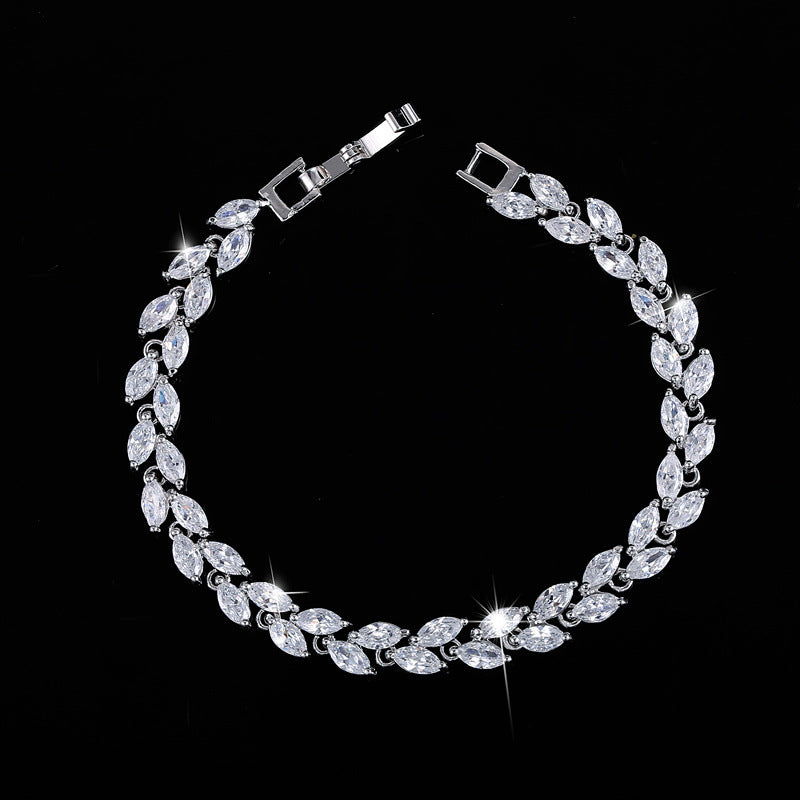 Bracelet "Feuille d'Éclat"