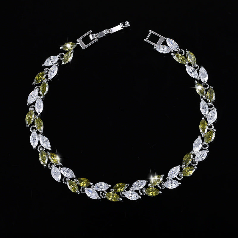 Bracelet "Feuille d'Éclat"