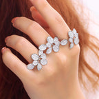 Bague "Cristal Fleurie"