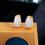 Boucles d'oreille "Éventail scintillant"