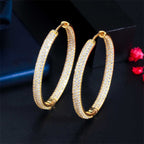 Boucles d'oreille “Créoles scintillante“