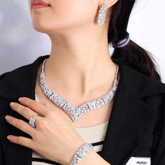 Parure "Blanche Symphonie"