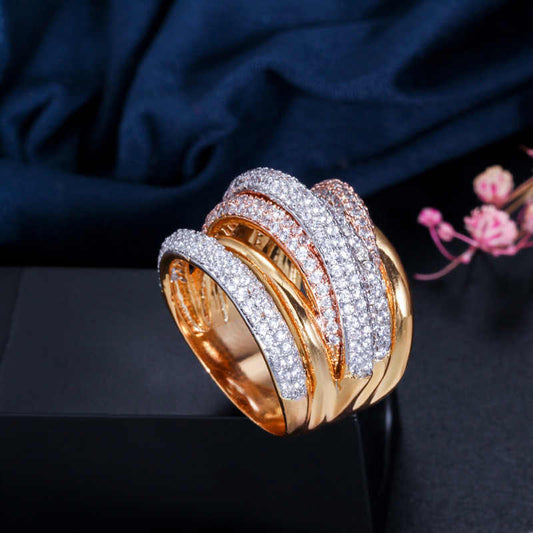 Bague  "Glace des Angles Secrets"