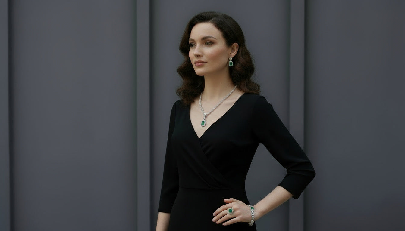 Parure Flamme d’Émeraude