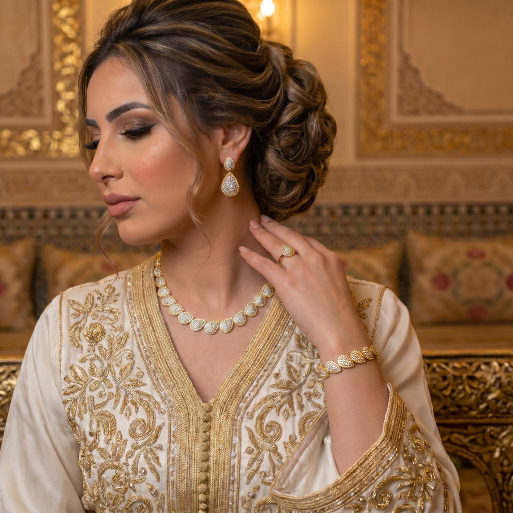 Parure 4 pièces Yasmine Dorée