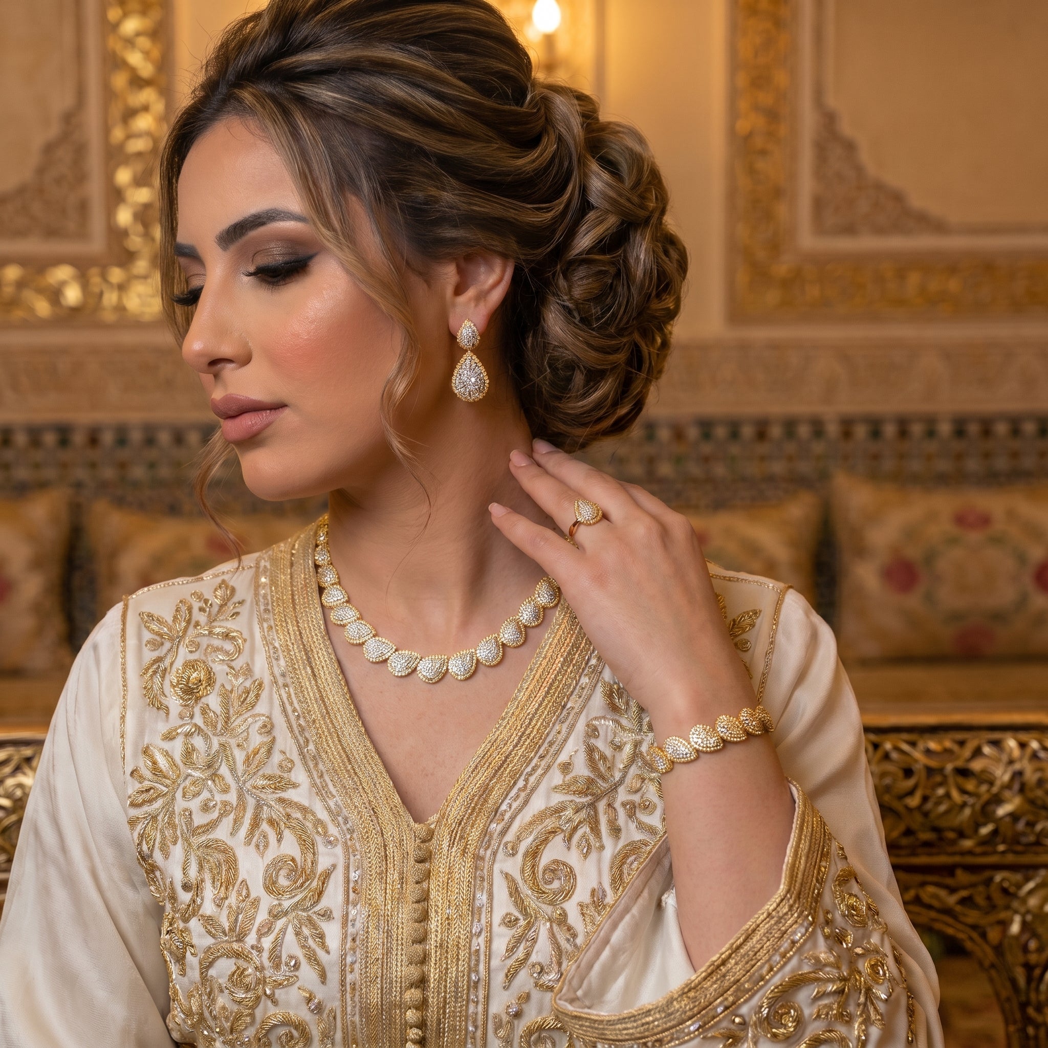 Parure 4 pièces Yasmine Dorée
