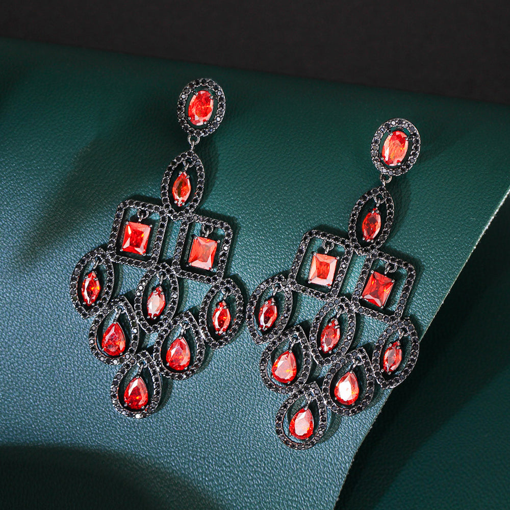 Boucles ''Velours Rubis''