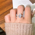 Éclat Ovale – Bague Zircon