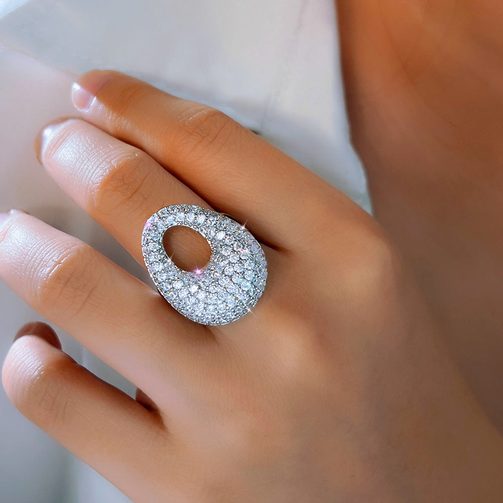 Cercle d’Éclat – Bague Zircon