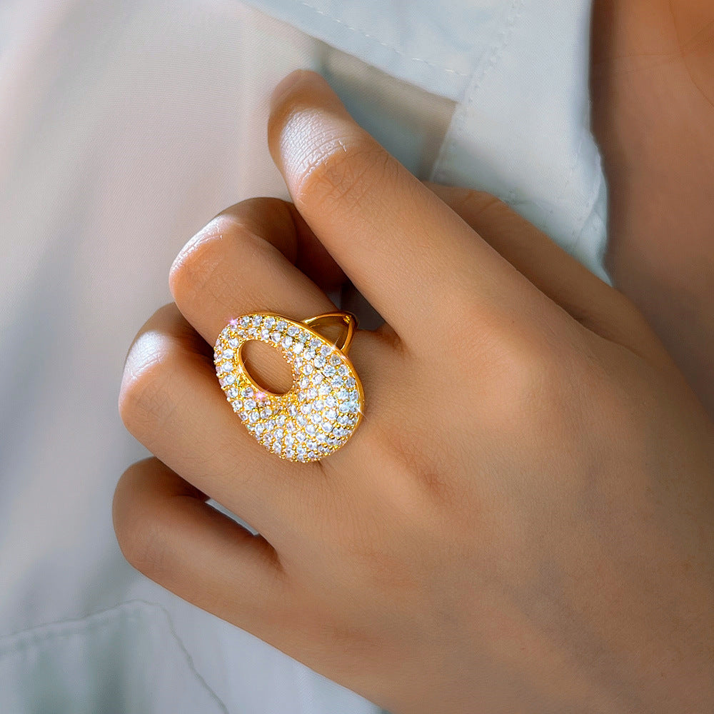 Cercle d’Éclat – Bague Zircon