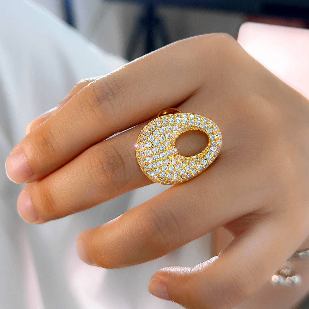 Cercle d’Éclat – Bague Zircon