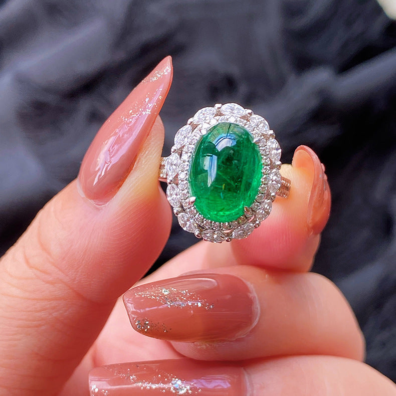 Émeraude Impériale – Bague Verte