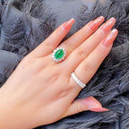 Émeraude Impériale – Bague Verte