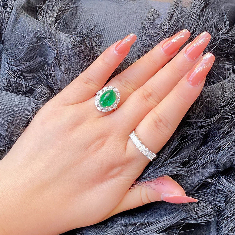 Émeraude Impériale – Bague Verte