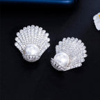 Boucles d’oreilles Éclat de Nacre motif coquillage