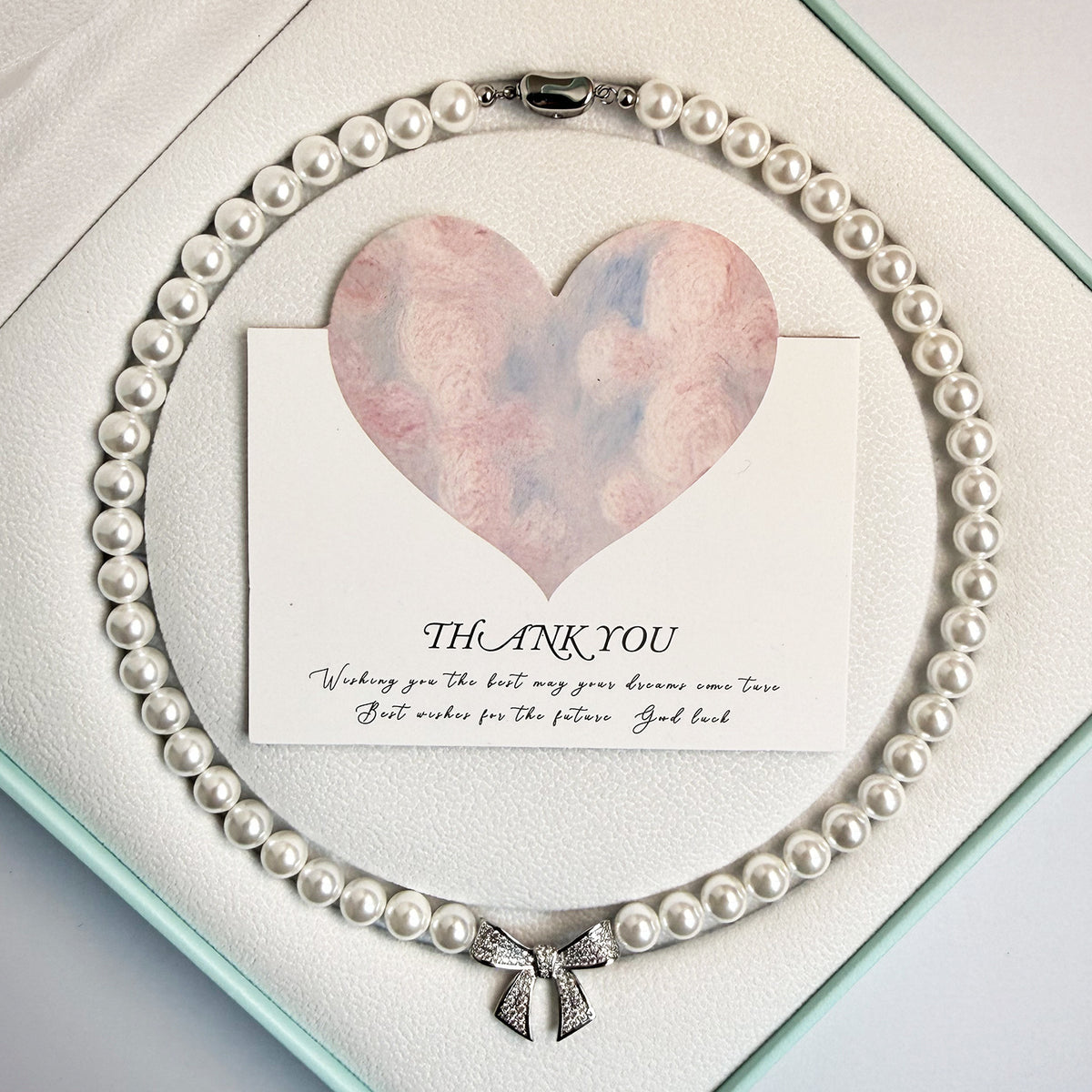 Collier perles fermoir argenté - Mirage Bijoux