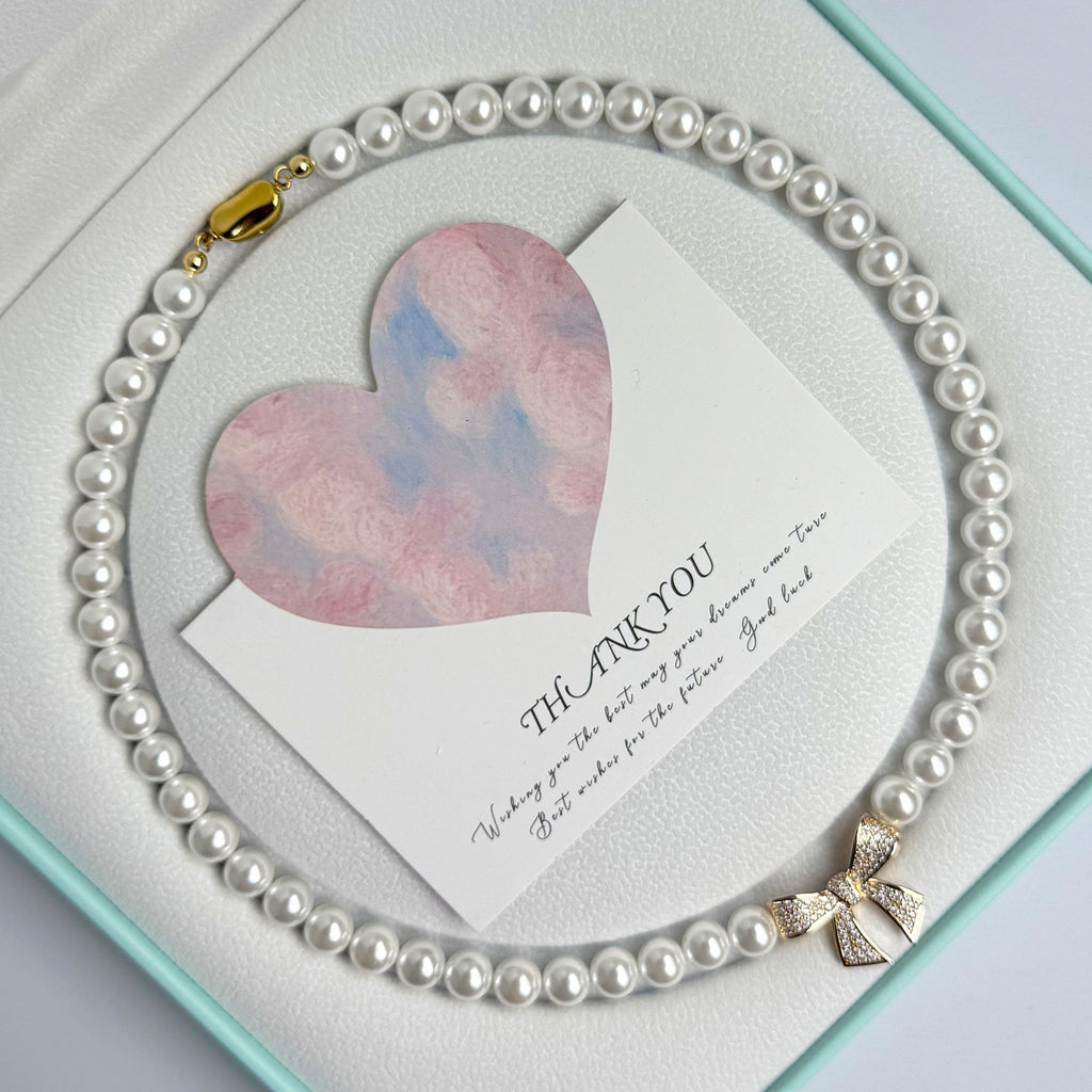 Collier perles fermoir doré - Mirage Bijoux