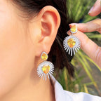 Boucles d'oreilles :  "Soleil Magistral"